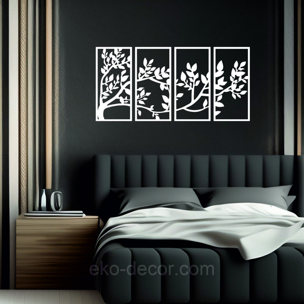 Декоративне настінне Панно «Весна», Декор на стіну 50*103 см, Білий Київ - фото 7