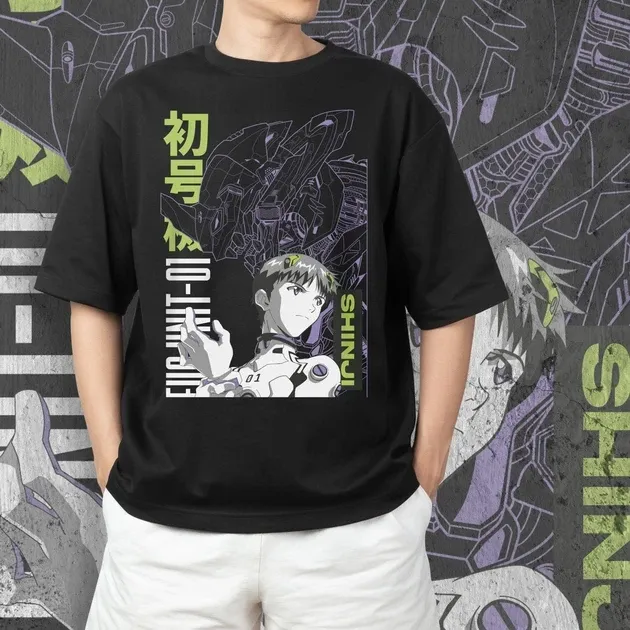 Футболка для підлітка хлопчика з принтом Evangalion Ева 01 #5 Розмір 160 Anime10671 Дніпро - фото 3