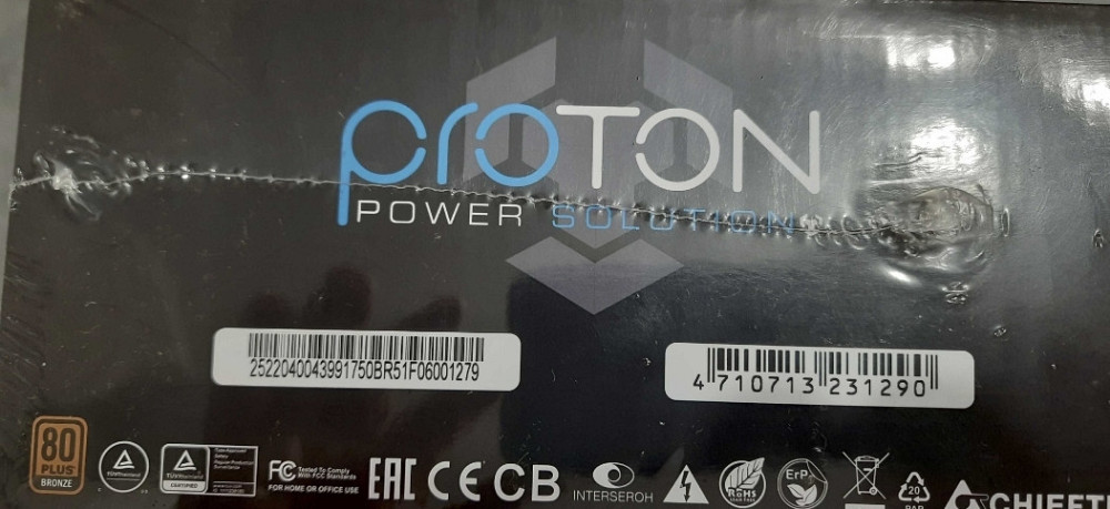 Не розкривати. БЖ Chieftec Proton BDF-750C 750W. Харків - фото 2