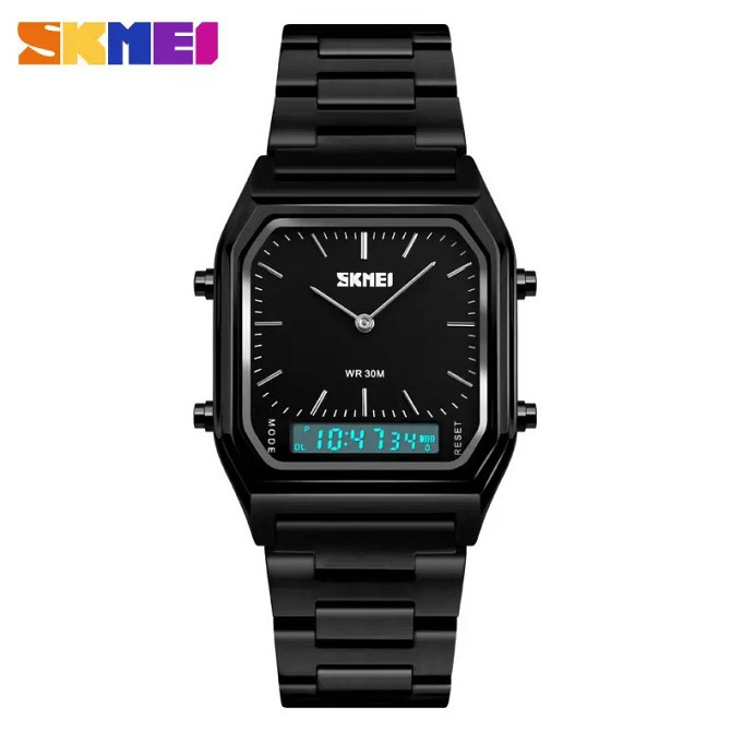 Наручний чоловічий годинник Skmei 1220 Tango Чорні Вінниця - фото 4