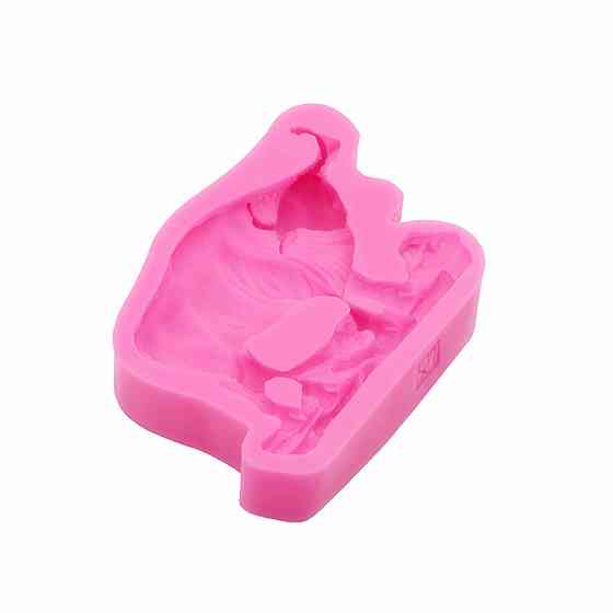 Молд силиконовый Буйвол 85 на 65 мм розовый Киев