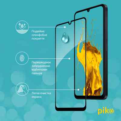 Стекло защитное Piko Full Glue Xiaomi Redmi 13C Black (1283126583247) Винница