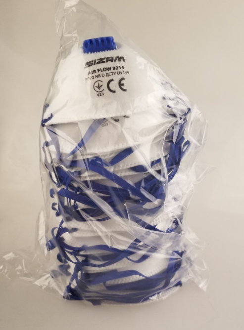 Sizam респіратор одноразовий з клапаном видиху Air Flow 9214 FFP2, арт. 35077 Рівне - фото 3
