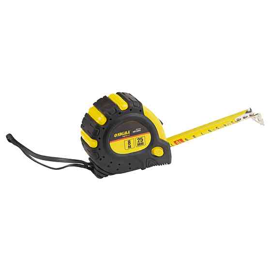 Sigma Рулетка магнитная фиксатор + тормоз 8м×25мм SIGMA (3823081) Коломыя