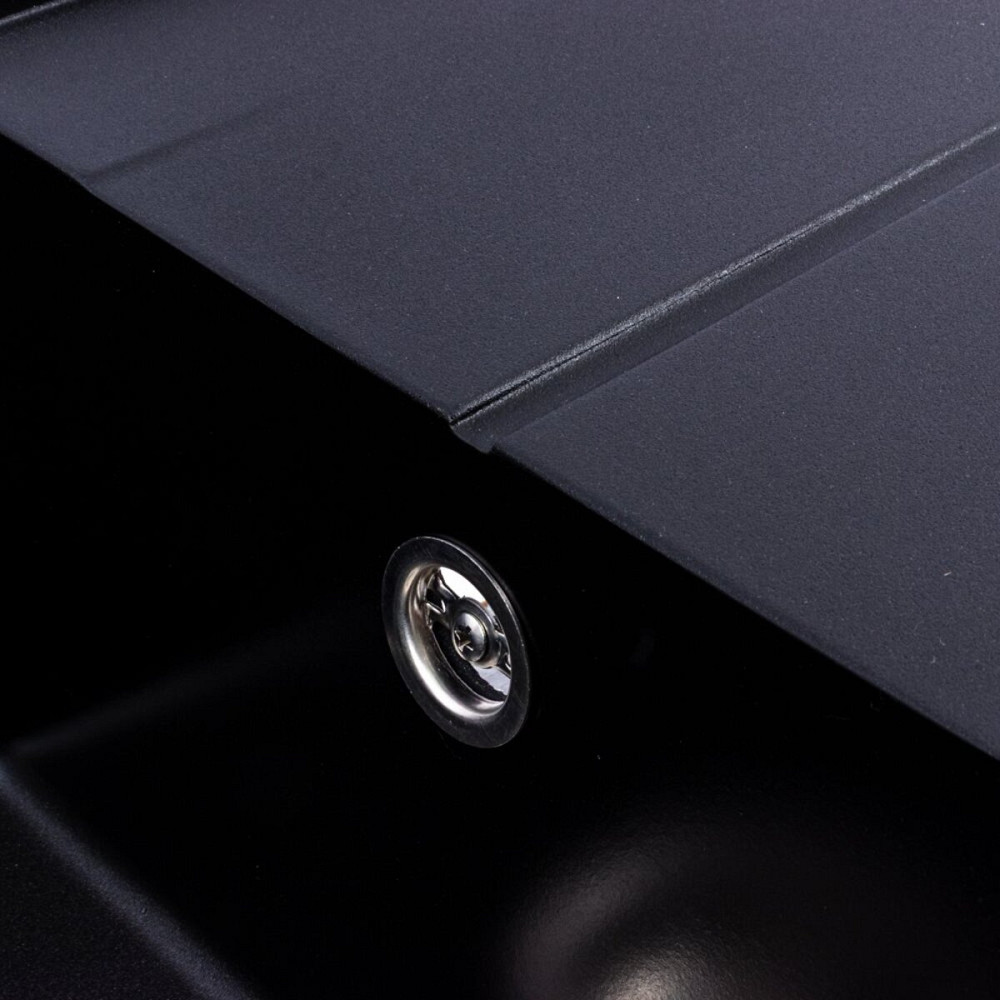 VALESO Гранітна мийка для кухні VALESO SOLID 7843 матова Чорний Киев - изображение 7