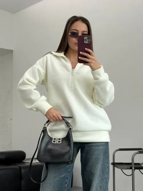 Женский флисовый теплый свитер на молнии Харьков - изображение 12