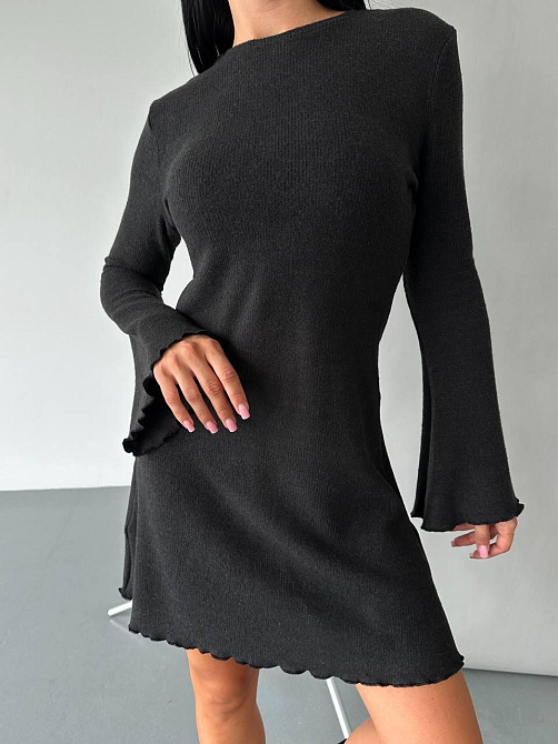 Женское базовое платье качественное и плотное рубчик-анкора Турция (не просвечивает) Одесса - изображение 5