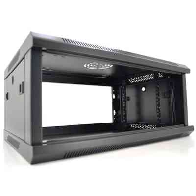 Шкаф настенный Merlion 4U 19" 600*450*279 (Ш*Г*В)мм, black (Ml3-6404 / 23523) Винница
