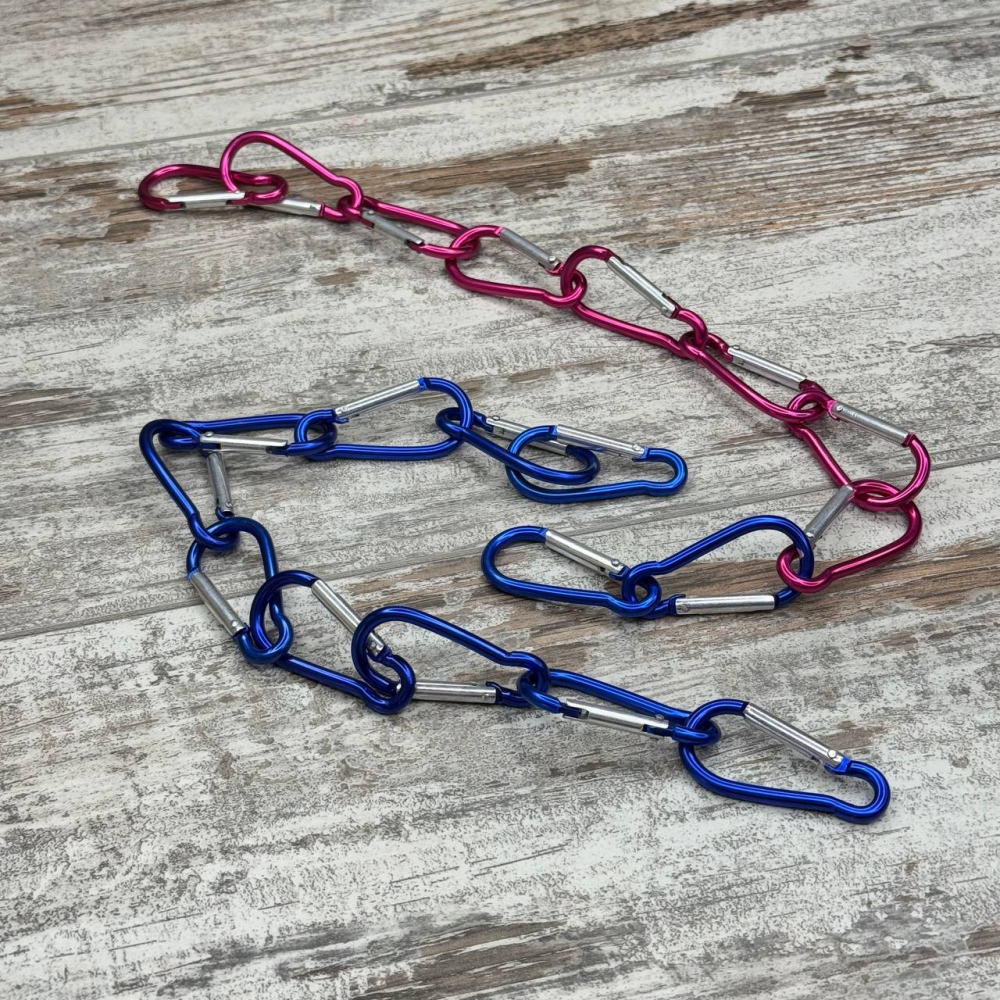 Карабин походный алюминиевый 4.6см, набор 10шт, для кемпинга, рюкзака, ключей, туризма Киев - изображение 4