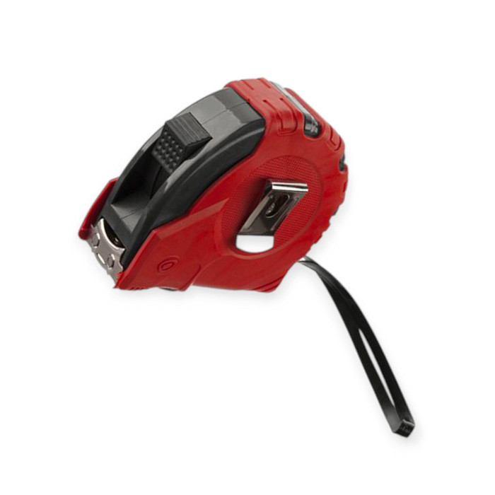 Рулетка 10м x 25мм магнит, обрезиненная, стопор полотна 3 положен. 