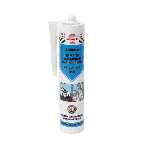 Герметик силіконовий санітарний білий 280 мл (310 г) ОАЕ ASMACO (2732221) Київ