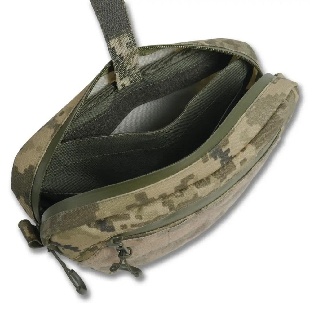 Сумка-напашник M Kiborg GU Cordura Pixel. Сумка напашник пиксель с велкро панелью Киев - изображение 6