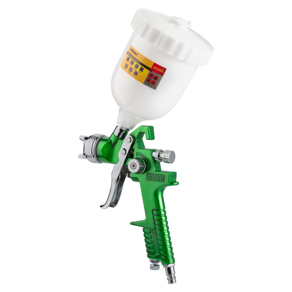 Sigma Краскораспылитель HVLP Ø1.4мм 140-280л/мин 3бар в/б 600мл (пласт) зелёный SIGMA (6812021) Коломыя - изображение 5