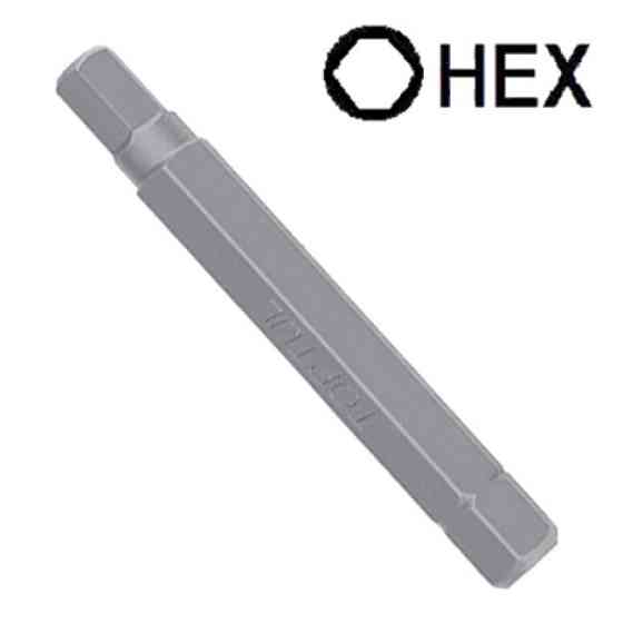 Біта 10х75 мм шестигранна HEX 4мм Toptul FSDB1204 Винница