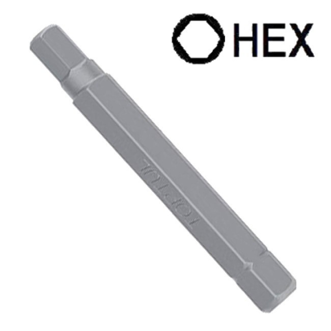 Біта 10х75 мм шестигранна HEX 4мм Toptul FSDB1204 Вінниця - фото 1