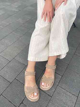 Соната Босоніжки жіночі пісочні Соната Люба літні, натуральна замша / Модні босоніжки літні р. Коломыя