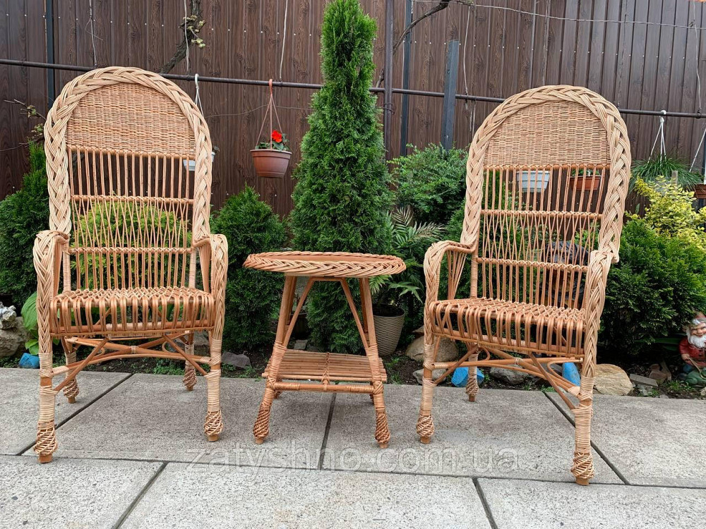 Кухонная плетеная мебель из лозы со стульями Киев - изображение 7