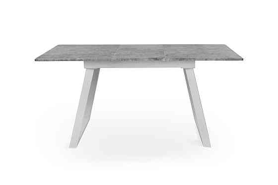 Стіл Тандем 120(+40)*75 білий метал/мрамор світл Київ