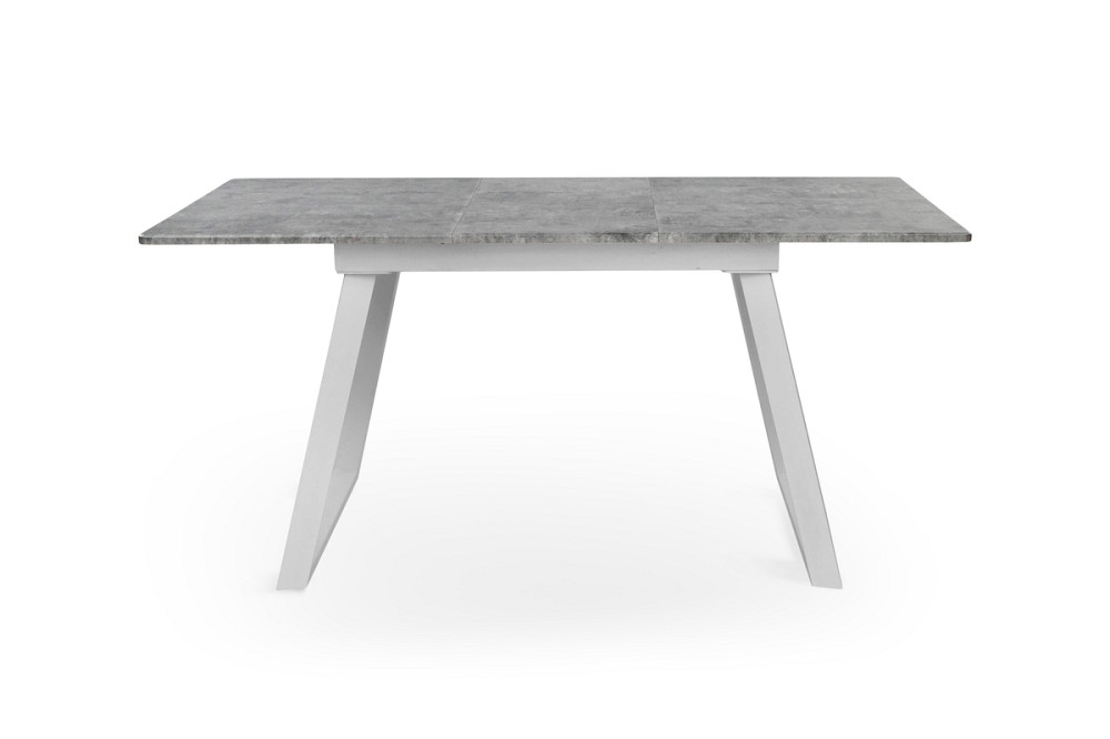 Стіл Тандем 120(+40)*75 білий метал/мрамор світл Київ - фото 4