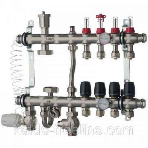 Колектор нижнє підключення 1012 нержавійка в зборі на 4 виходи Харків