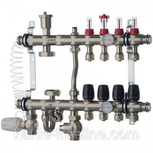 Колектор нижнє підключення 1012 нержавійка в зборі на 4 виходи Харків - фото 1