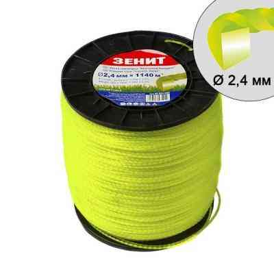Жилка косильна Зеніт &quot;Кручений квадрат&quot; 2,4 мм x 1140 м (КРК-24-1140-С) (40524000) Вінниця