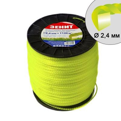 Жилка косильная Зеніт "Крученый квадрат" 2,4 мм x 1140 м (КРК-24-1140-С) (40524000) Винница - изображение 1