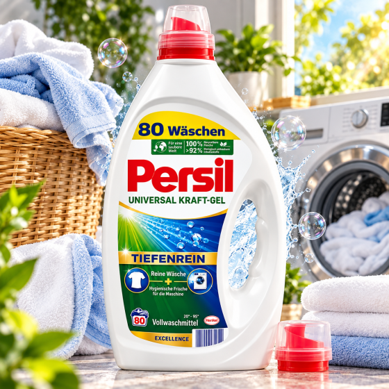 Гель для прання Persil Universal Excellence 3,6 л, 80 прань, Deep Clean, для білої та світлої білизни Київ
