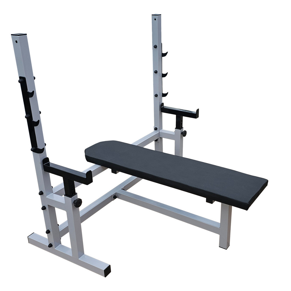 Скамейка горизонтальная профессиональная для жима со страховкой 50 на 50 мм Киев - изображение 1
