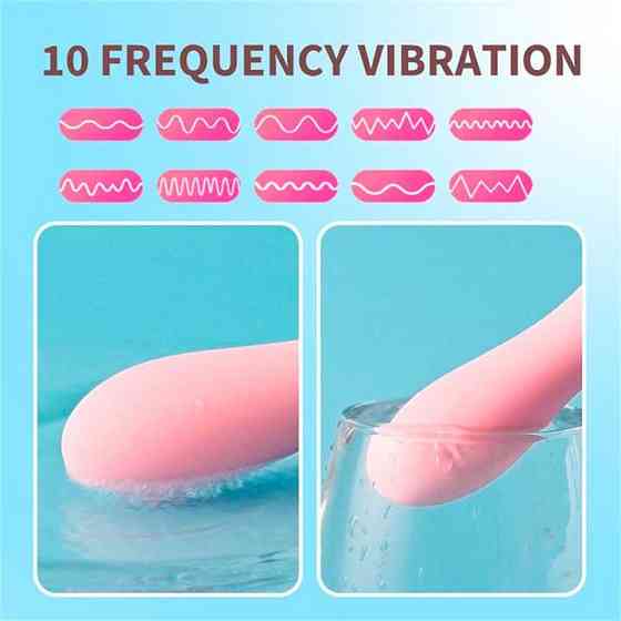 Вибратор массажер для клитора и точки G 10 режимов - Светло-розовый - Вибраторы Винница
