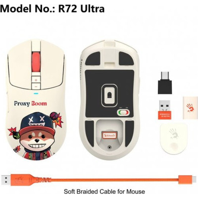 Мышка A4Tech Bloody R72 Ultra Wireless Proxy Boom (4711421001274) Винница - изображение 3