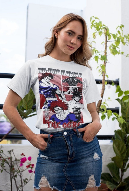 Футболка з аніме принтом Аніме Боксінг Гйм Бакі оверсайз (S/M/L) Чорний AnimeJ0400 Дніпро - фото 3