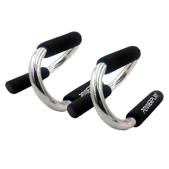 Упори для віджимань PowerPlay 4318 Push-Up Bars Stell металеві (S-подібні) Луцьк