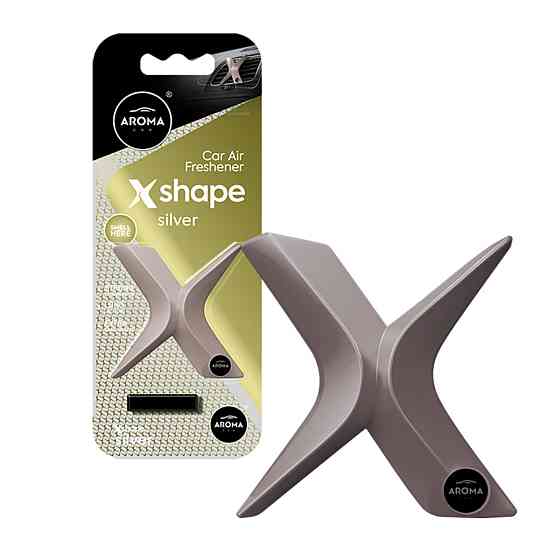 Ароматизатор на дефлектор Aroma Car X SHAPE 10г - SILVER сухий Киев