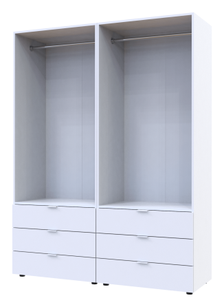 Комплект шаф для одягу Doros Гелар (3 шт.) 193,2х49,5х203,4 см Білий (DRS-011181) Львів