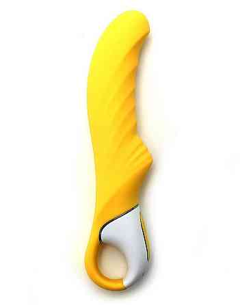 Мощный вибратор Satisfyer Vibes Yummy Sunshine с гибким стволом и стимулирующим рельефом, 12 режимов Sex Aura Киев