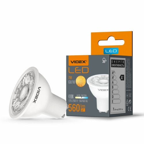 Лампа MR16eL 7W GU10 4100К LED Videx Житомир