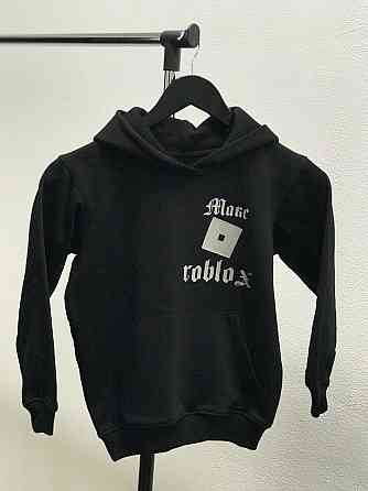 Чорна дитяча толстовка/ худі з капюшоном "Roblox". Чернівці