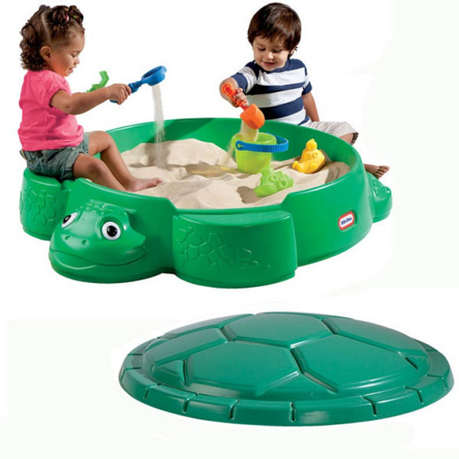 Дитяча пісочниця з кришкою Черепаха Little Tikes 631566 для дітей Київ - фото 3