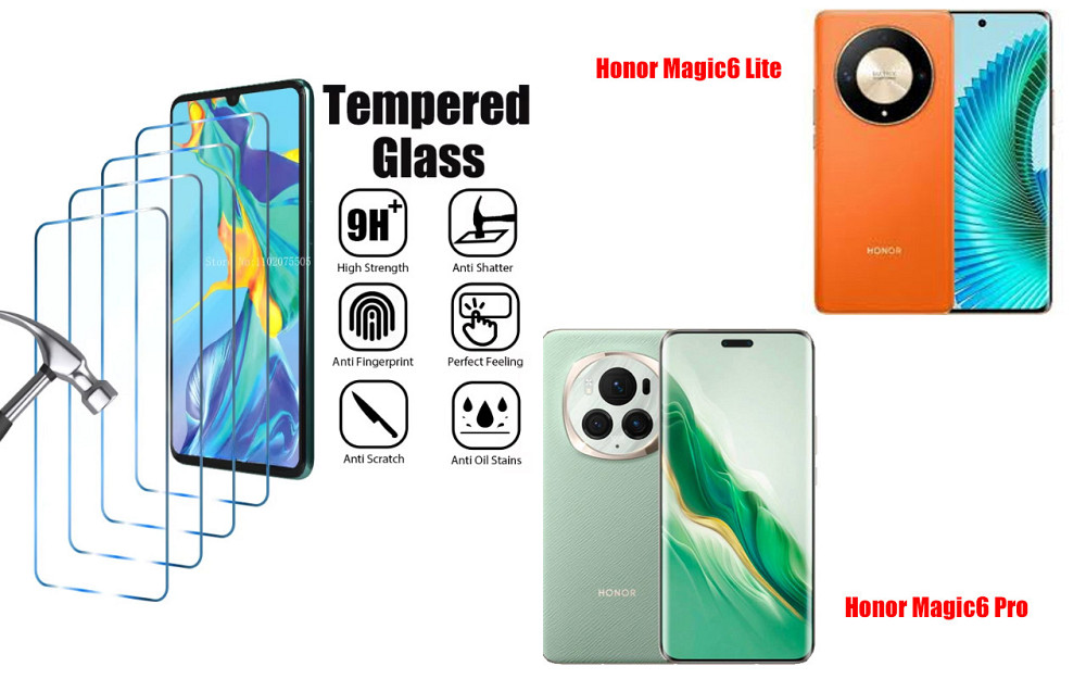 Захисне скло ArmorGlass для Honor Magic6 Lite, Honor Magic6 Pro – стійке до подряпин та ударів Київ - фото 1