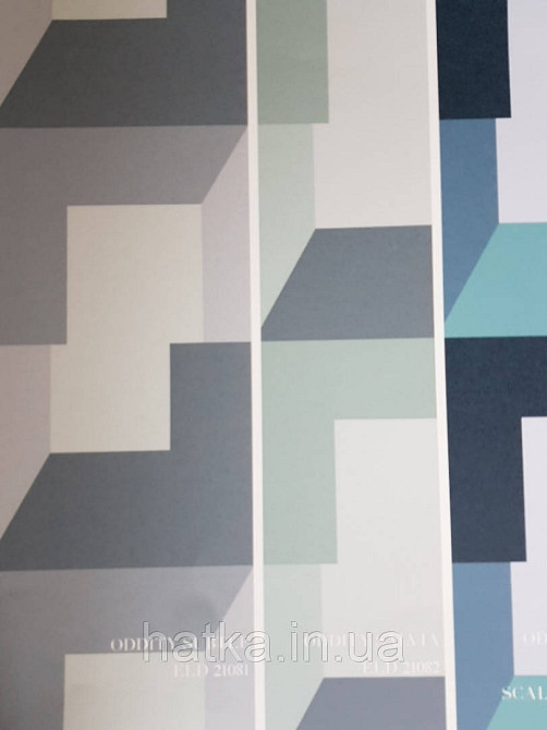 Обои флизелиновые Decoprint Elisir SEA ELD 21083 геометрические фигуры 3д панно мурал 300х180 см. Киев - изображение 1