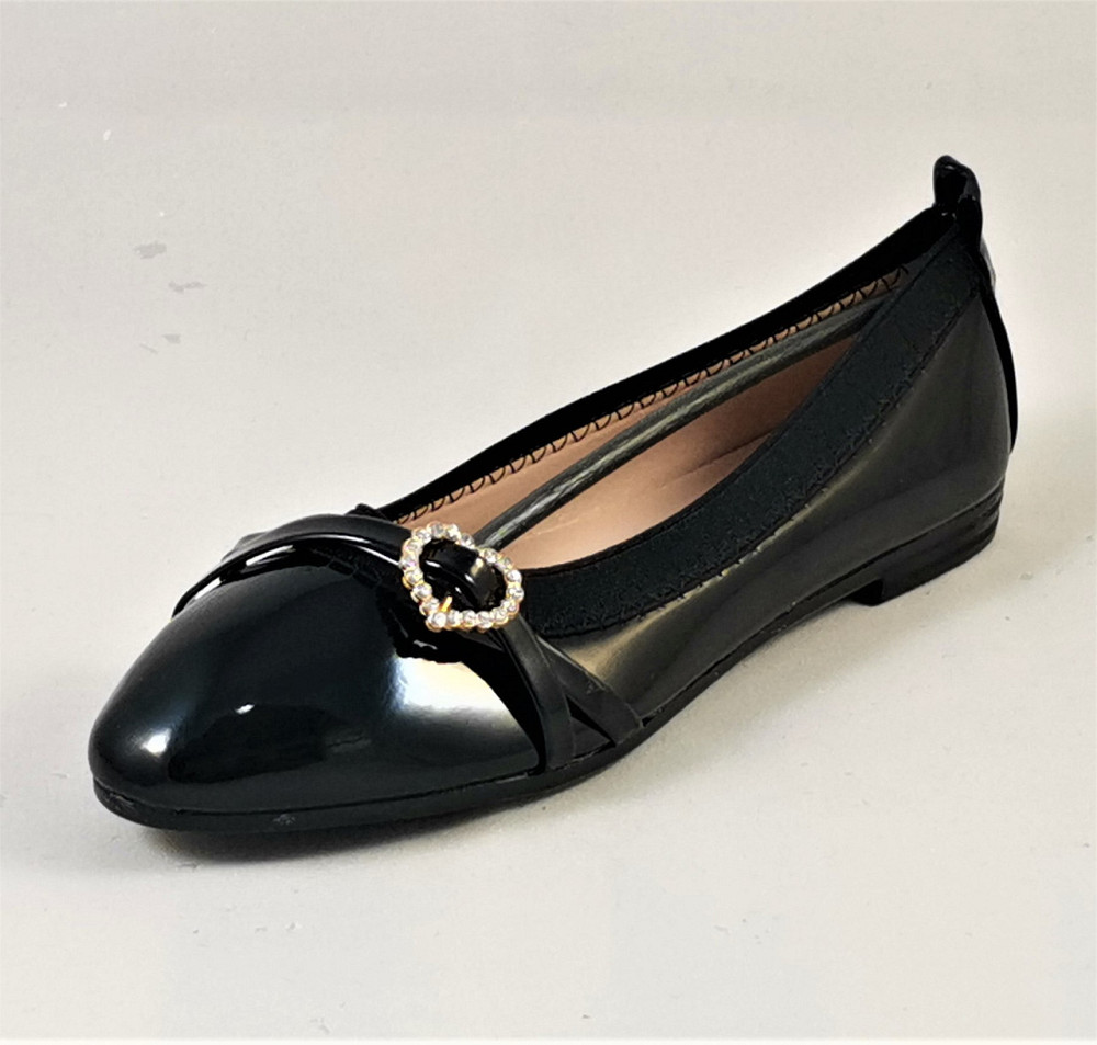 Женские Балетки Чёрные Мокасины Туфли Лаковые (размеры: 36,37,38,39,40) - 9-1 Днепр - изображение 4