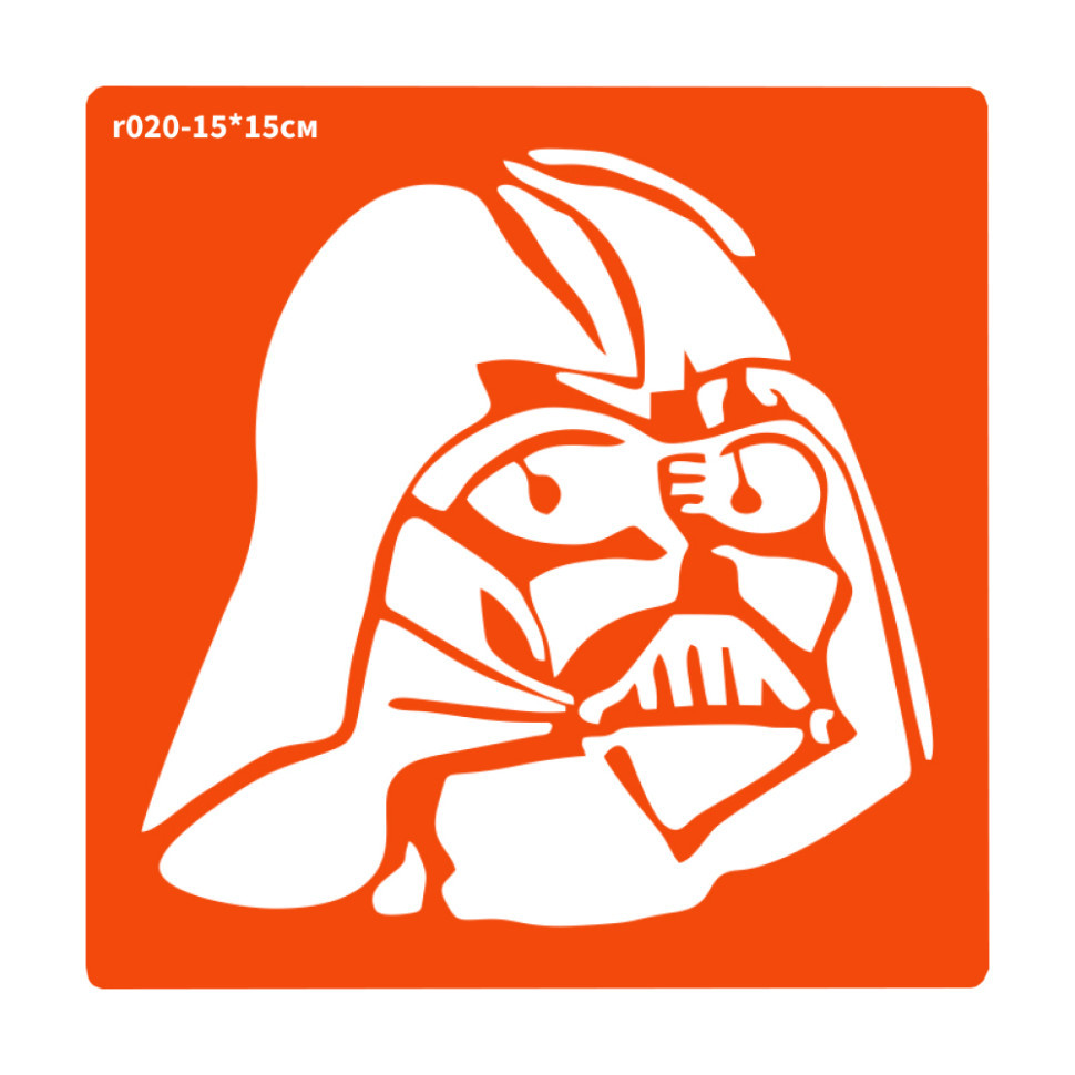 Трафарет для био-тату Дарт Вейдер r020-15*15см, размер 15х15см Винница - изображение 1