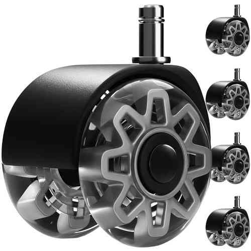 Комплект безшумних коліс для офісного крісла 5 шт 11×22 мм Ruhhy (25280) Нововолинськ