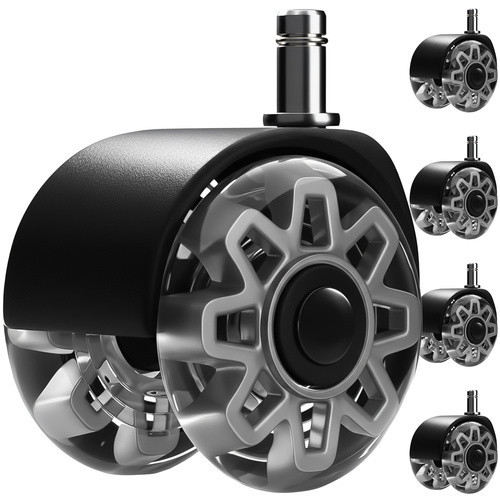 Комплект безшумних коліс для офісного крісла 5 шт 11×22 мм Ruhhy (25280) Нововолинськ - фото 1