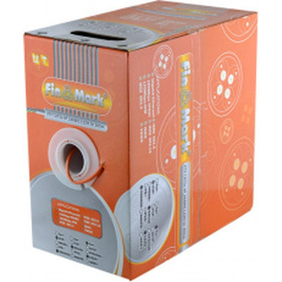 Кабель сетевой FinMark UTP 305м CAT5e 4P 24AWG LSZH Or Pull Box (259398) Винница - изображение 2