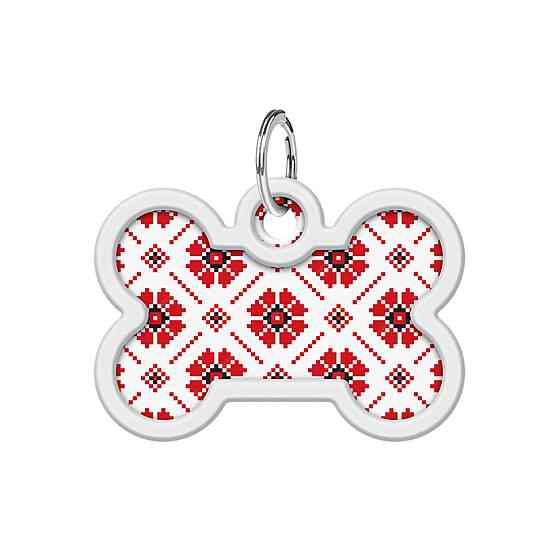 Адресник для собак и кошек металлический WAUDOG Smart ID с QR паспортом, рисунок 