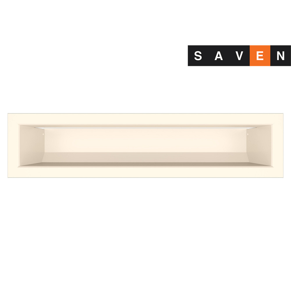 Вентиляционная решетка для камина SAVEN Loft 90х400 кремовая Львов - изображение 2