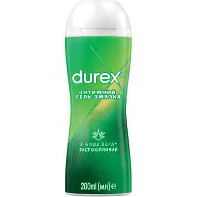 Інтимний гель-змазка Durex Play Massage 2 in 1 with Aloe Vera з алое вера для масажу (лубрикант) 200 мл (4820108005310) Вінниця