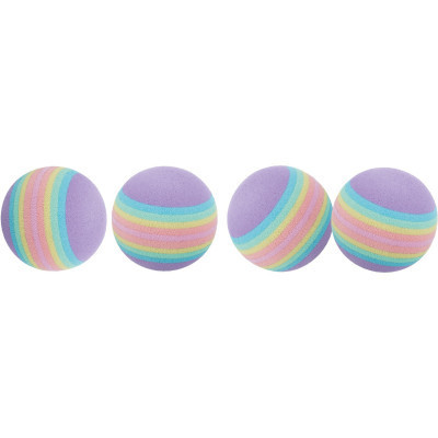 Іграшка для котів Trixie М'ячики райдужні 4 см 4 шт (4011905040974) Вінниця - фото 1